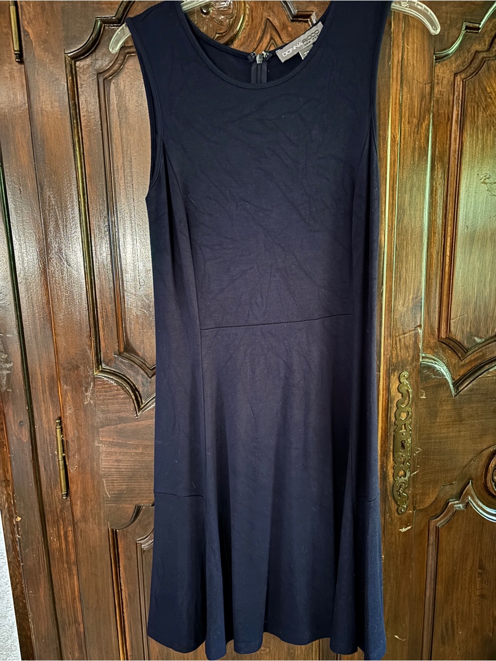Donna Ricco Navy Sleeveless Dress